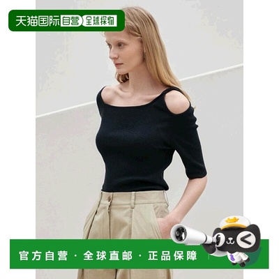 韩国直邮LOEUVRE正品 毛针织衫302720565Twist knotted Asymmetri
