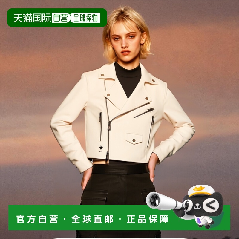 香港直邮Dior Perfecto机车皮夹克 455V05AL212迪奥