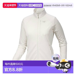 自营欧洲直邮ARCTERYX始祖鸟 DELTA女士浅白色聚酯纤维拉链抓绒衣