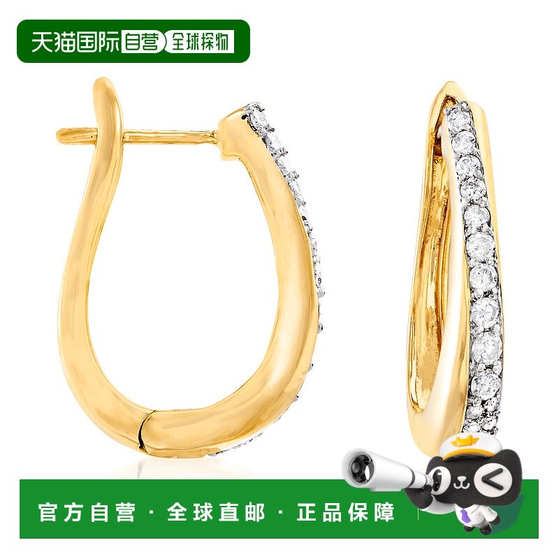 ��ɫ�� One Size ��Ӫ Ross-Simons 18kt ����ʯȦ�ζ��� - ��ɫ ��������ֱ��