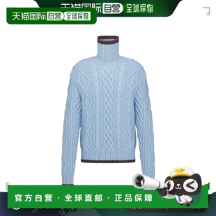 男士 蓝色 针织毛衣 SS2024 羊毛 413M630AT732C588 香港直邮DIOR