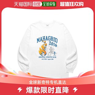 T恤MG2CSMT553AWH 潮牌百搭休闲长袖 秋冬新款 韩国直邮MAHAGRID