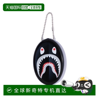 1h可退 日本直邮A BATHING APE 男女同款 鲨鱼印花PVC零钱包 1L20
