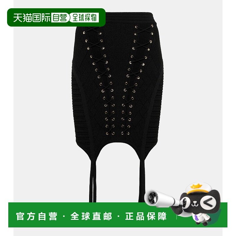 1h可退 香港直邮Balmain 巴尔曼 女士 系带针织迷你半身裙,女装/女士精品,半身裙,淘宝优惠券,粉丝福利购,淘宝优惠卷