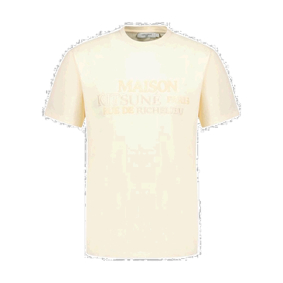香港直邮MAISON KITSUNÉ 男士T恤 JM00119KJ0035ECRU