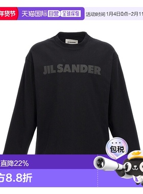 香港直邮Jil Sander logo印花长袖T恤 J03GC0136J20243下摆