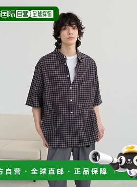 日本直邮coen 棉格纹衬衫 [CO3322EM015103]