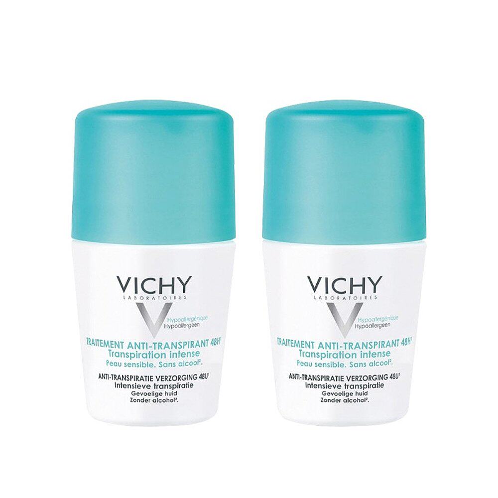 欧洲直邮VICHY薇姿清新除臭剂走珠 50ml 止汗持久清香 2瓶装