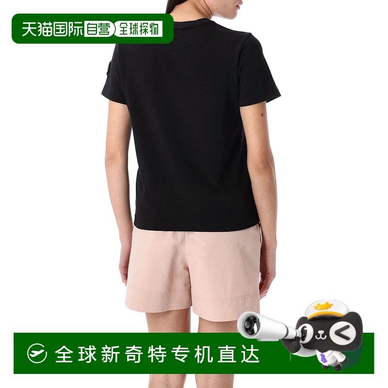 1h可退 香港直邮MONCLER 女士T恤 8C0001589AUG999 SS2025 黑色 S