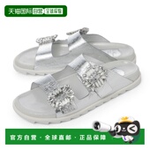 Vivier BUCKLE SLIDY 日本直邮Roger VIV STRASS 银色凉鞋 和穆勒