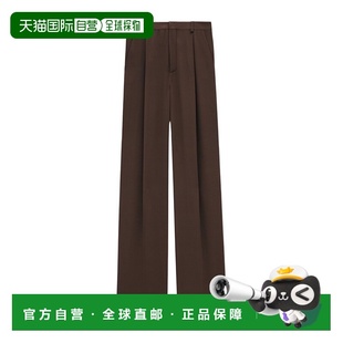 直筒裤 香港直邮Saint 806809Y7I21新款 桑蚕丝绉缎长裤 Laurent