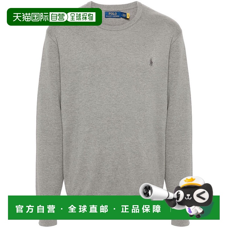 自营polo ralph laurenMelange Effect Cotton Blend Sweater - g
