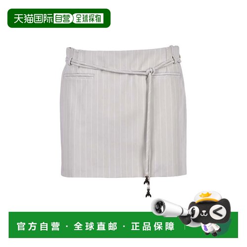 自营patrizia pepeMini Skirt Stretch - Light Grey - white 美