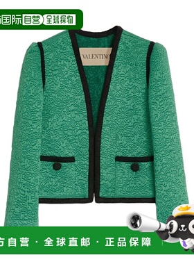 香港直邮VALENTINO 女士西服 BCE4N599JZ42 CO 绿色 长袖休闲夹克