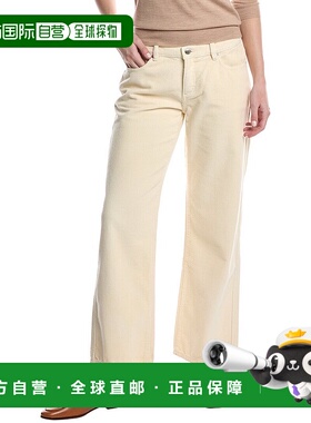 自营 DL1961 Drue 灯芯绒直筒裤 - 白色裤子 美国奥莱直发