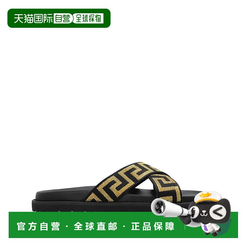 香港直邮VERSACE 男士凉鞋 1A1463510161882B130 AW2025 黑色