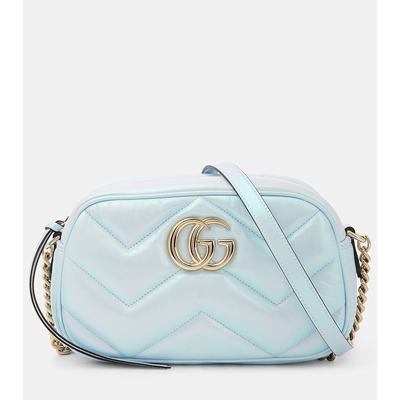 潮奢 Gucci 女士GG Marmont Small leather shoulder bag 单肩包