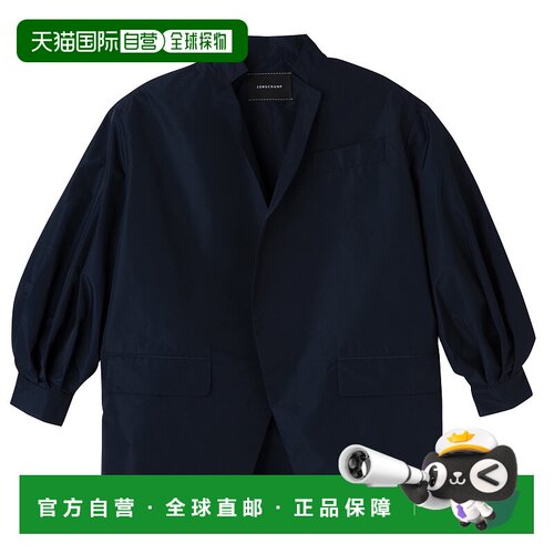 欧洲直邮LONGCHAMP上新和服式夹克毛衣短款休闲珑骧上衣运动