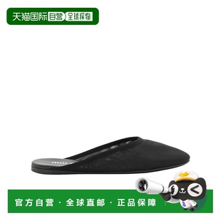 圆头穆勒鞋 Miu 5R595E099F005女鞋 拖鞋 1h可退 单鞋 香港直邮Miu