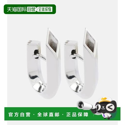 1h可退 香港直邮潮奢 Burberry 巴宝莉 女士 Hollow 长钉纯银耳环