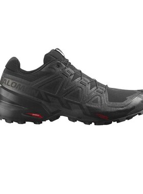 SALOMON 23新款SPEED C6系列男士黑色纺织越野运动鞋
