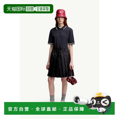 欧洲直邮MONCLER (2025新品) Robe polo en pique de coton连衣裙