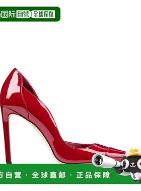 香港直邮Jimmy Choo 周仰杰 女士 鞋跟红色高跟鞋 BRIGITTE100PAT