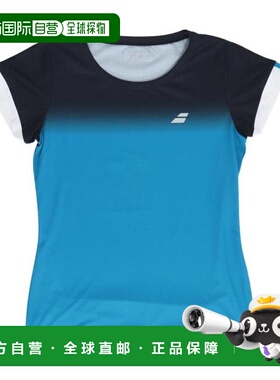日本直邮BABOLAT 网球俱乐部半袖衬衫 [BWG2332C] 蓝色 女士款