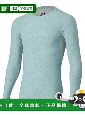 日本直邮Daiwa Innerwear DU-6021S ICEDRY 圆领汗衫 大理石蓝 M