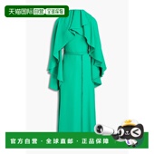 1h可退 露肩垂褶真丝绉纱中长 女士 香港直邮Valentino 华伦天奴