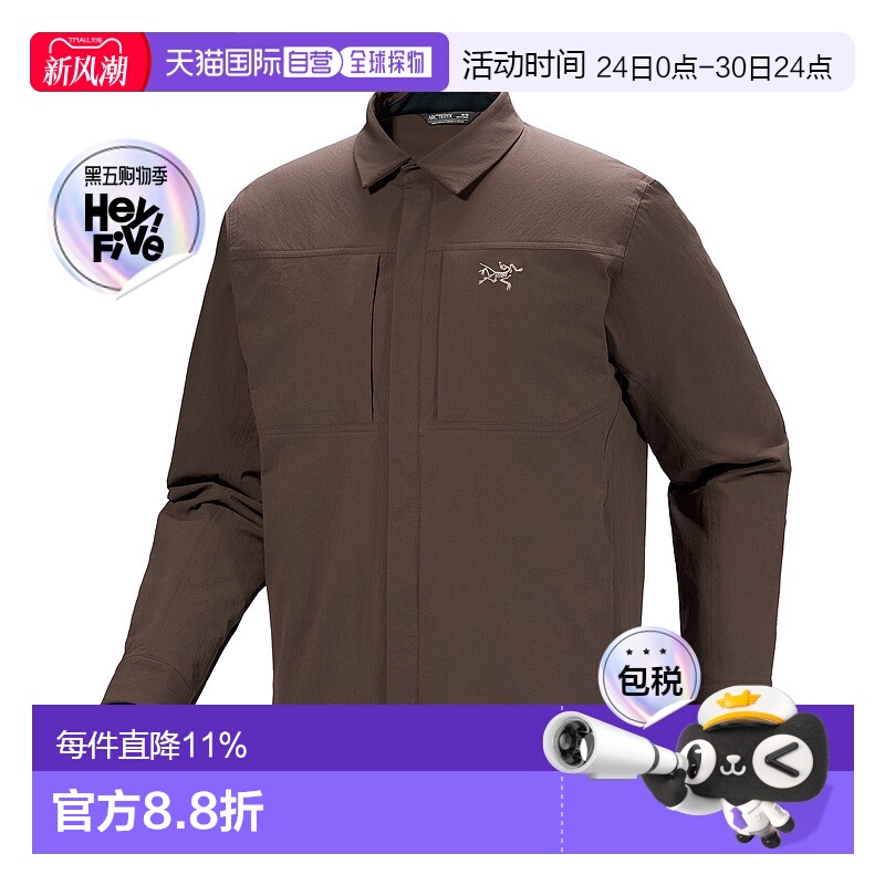 1h可退 加拿大直邮Arc'teryx Cronin Insulated Overshirt 男士保