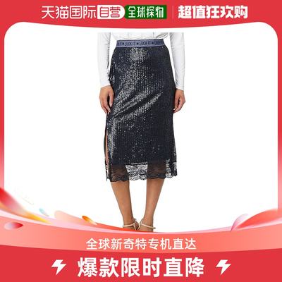 香港直邮潮奢 lucky brand 女士珠片蕾丝中长半身裙