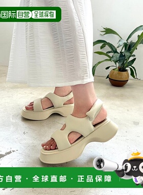 日本直邮Oriental Traffic 帕德特腰带喇叭底凉鞋 [41235 OR526BW