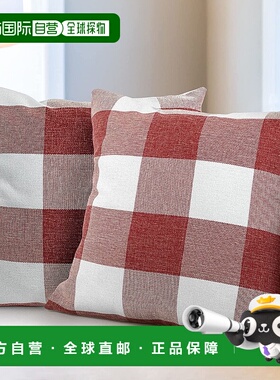 zulay kitchenPack of 2 Buffalo Plaid Throw Pillow Covers (20