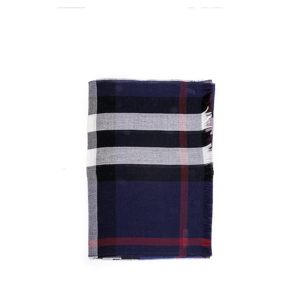 BURBERRY 男士围巾 40003261 AW2019 黑色 格纹围巾