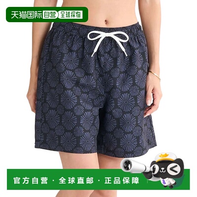 日本直邮ROXY 水陆两用女士印花沙滩短裤 25SPRBS251020BLK 黑色
