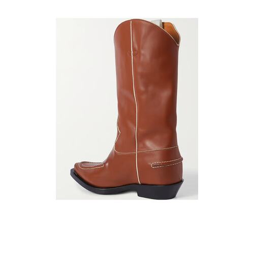 CHLOÉ 女士高跟鞋 C22W709A3244 SS2023 棕色 Nellie 短筒靴