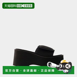 1h可退 欧洲直邮COURREGES 女士拖鞋124SSD007NE00059999凉鞋