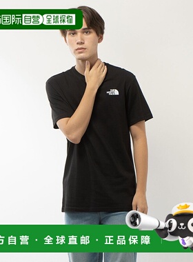 日本直邮 The North Face 红盒半袖T恤 带前后logo NF0A2TX2 红色
