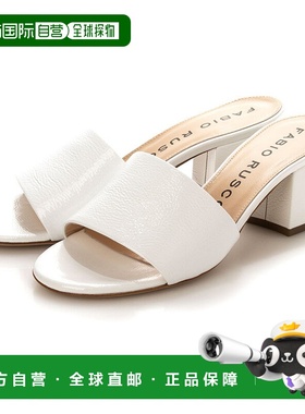 日本直邮FABIO RUSCONI 穆勒鞋 [FA933BW17561] 白色厚底女鞋单鞋