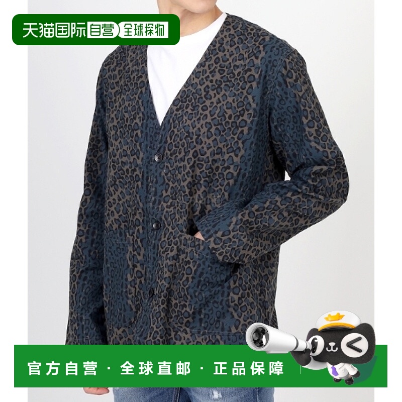 韩国直邮SOUTH2 WEST8 V领夹克 法兰绒布 印花 男士 2024年春季 O