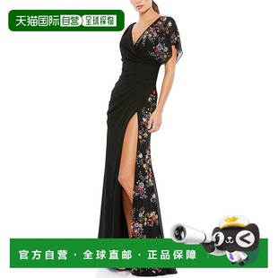 长裙连衣裙美国直发奥莱 黑色 自营Mac Duggal礼服
