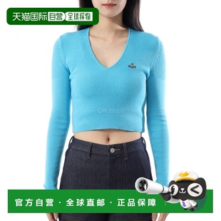 系列 BEA 2024秋冬 V领短款 韩国直邮Vivienne 针织衫 Westwood