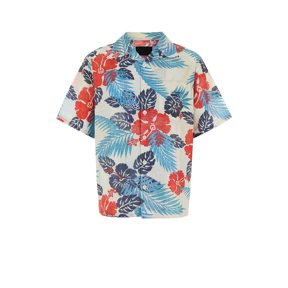 PRADA 男士衬衫 UCS414SUMO16YPF0E7D SS2025 花色