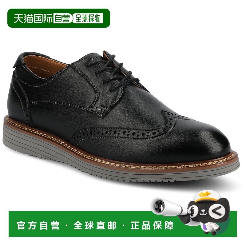 自营 vance co.Vance Lorenzo Wingtip Hybrid 休闲正装鞋 - 黑色