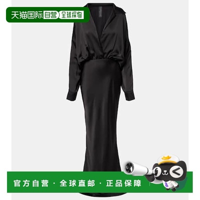 香港直邮NORMA KAMALI 诺玛 卡玛丽 女士 缎面礼服连衣裙长裙