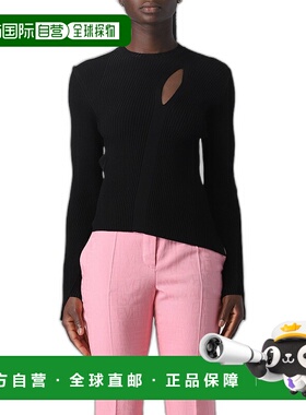 1h可退 香港直邮潮奢 versace 范思哲 女士 镂空不对称毛衣 10113