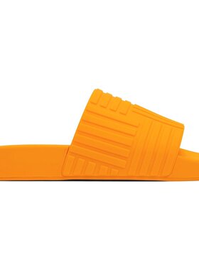 潮奢 Bottega Veneta 葆蝶家 女士 橙色徽标拖鞋 690039V1O60