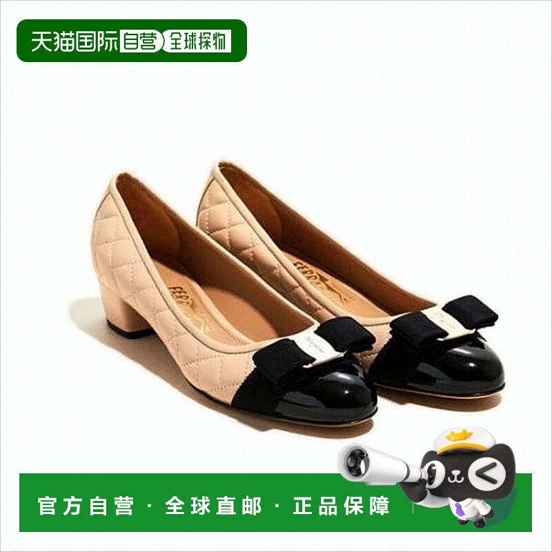 自营salvatore ferragamoQuilted Lambskin Pumps With Glossy Ca