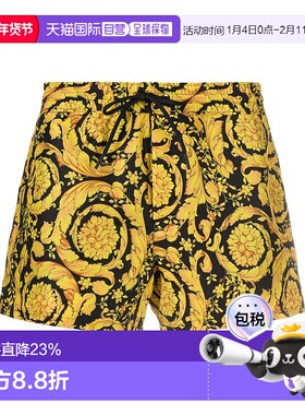 香港直邮versace 范思哲 男士 “Barocco”沙滩泳裤 ABU05020A233